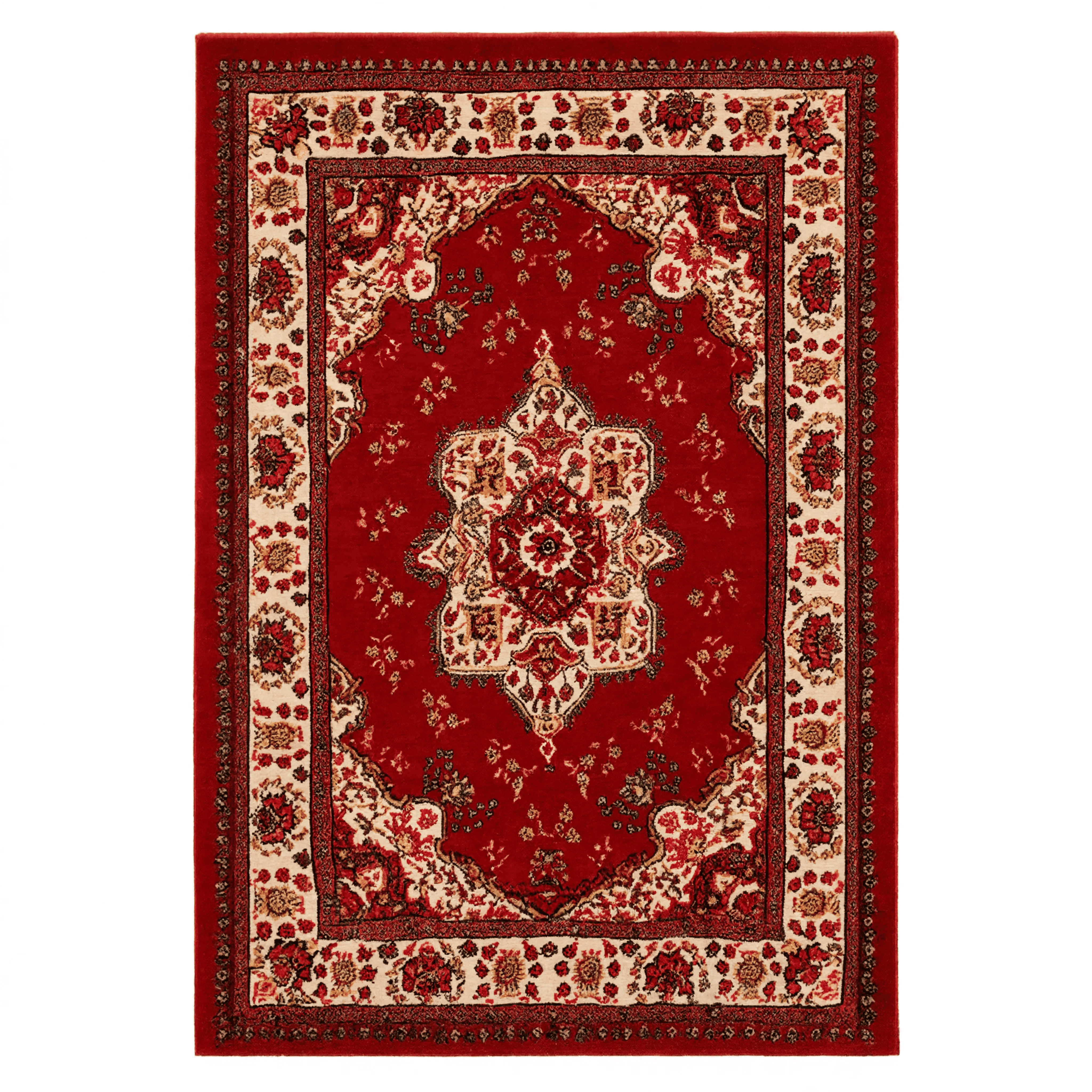 Tapis de style persan traditionnel rouge | Ispahan